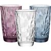 Bormioli Rocco Diamond Bicchiere Bibita 47 Cl Set 6 Pz In Vetro Multicolore