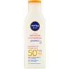 NIVEA SUN Crema Solare Sensitive Immediate Protect FP50+ in flacone da 200 ml, Latte solare con Aloe Vera e Antiossidanti, Protezione solare contro le allergie solari