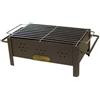 IMEX EL ZORRO Barbecue a carbonella da tavolo con griglia zincata 31 x 21 x 14 cm - 71431