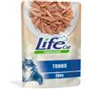 Life Cat Natural Adult Bustine per Gatti - Tonno - 10x70 gr