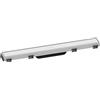 hansgrohe RainDrain Match - set di canalina doccia con cornice ad altezza regolabile, canale di drenaggio 600 mm, scarico a pavimento, bianco apaco