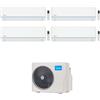 MIDEA CONDIZIONATORE MIDEA QUADRI SPLIT EVOLUTION 9000+9000+9000+9000 BTU INVERTER WIFI M4OB-36HFN8-Q A++