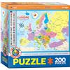 EuroGraphics 6200-5374 - Puzzle da 200 pezzi, motivo: mappa dell'Europa