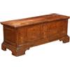 Cassapanca Neoclassica Antica in Acero con Decorazioni Italia '700
