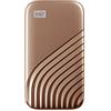 WD My Passport Portable SSD 1TB with NVMe Technology, USB-C, Read Speeds of up to 1050MB/s & Write Speeds of up to 1000MB/s. Works with PC, Xbox, PlayStation - Gold