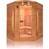 France Sauna Sauna infrarossi angolare 3 posti in legno di abete Spectra cromoterapia
