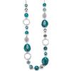 BULINLIN Collana lunga da donna con perle in stile boho, in argento, per anniversario di matrimonio, gioiello alla moda, Resina Vetro Perla