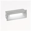Gea Led Segnapasso Alluminio Policarbonato Gea Led Ohrm Ges351 Led Lampada Parete Incasso Rettangolare Moderno Ip65