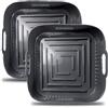 YINGRACE 23CM Accessori Friggitrice ad Aria in Silicone, 2PCS Quadrata Teglie Cestino Friggitrice ad Aria per COSORI 6L/6,2L/6,4L, Princess 8L, Russell Hobbs 8L, Riutilizzabile Invece di Carta Forno
