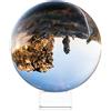 Navaris sfera vetro trasparente per fotografia - sfera cristallo K9 per foto effetto prisma - decorazione palla con base in vetro Ø 130mm