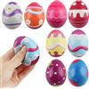 dellyy Uova di Pasqua da Spremere, dellyy 8 Pezzi Palla Antistress per Adulti e Bambini, Uova di Pasqua a Decompressione per Decorazioni di Feste Pasquali, Riempimento del Cestino di Pasqua