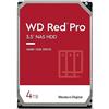 Western Digital WD Red Pro 4TB per NAS Hard Disk interno da 3.5", 7200 RPM Class, SATA 6 GB/s, CMR, Cache da 256 MB, Garanzia 5 anni