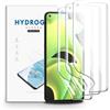 nvskvd Pellicola Protettiva in Idrogel per Realme GT Neo 2 5G/Realme GT 2 5G, 3 Pezzi Trasparente HD Morbida TPU Pellicola Protettiva per Display ID Impronte Digitali(Non Vetro Temperato)