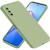 EASSGU Custodia per Xiaomi MI 9 Lite/Xiaomi MI A3 Lite (6.39 Inches), Cover Morbida in Silicone TPU - Verde Matcha
