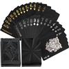 KRYMSON 2 set di carte da gioco in plastica nera - 54 carte da gioco impermeabili per la cena di festa a casa