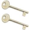 GAMOBIFER Chiave per Serratura AGB Interna ad Incasso (NICHELATO, N. 11)
