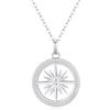 GAVU Collana Argento 925 Donna Collana Catena in Argento Sterling con Ciondolo Bussola, Regalo per Fidanzata Mamma