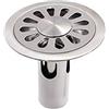 TopHomer Scarico rotondo a pavimento per acque profonde, 100 mm x 100 mm, in acciaio inox spazzolato, scarico a pavimento per bagno, WC, cucina, lavanderia, giardino