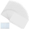 EXIN DEHCEN 20 Pezzi Tasche A5, Raccoglitore Ad Anelli, Buste Trasparenti 6 Fori, Plastica Formato A5 Con 36 Etichette, per Quaderni Fascicoli Documenti Carte