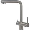 Elleci PRONTA CONSEGNA - SPEDIZIONE IMMEDIATA Elleci MIKTOUIN Miscelatore Filtrante monocomando Cucina con canna girevole Tourmaline finitura Acciaio Inox