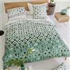 Designers Guild Copripiumino stampato in percalle di cotone, Karaoshi Celadon, 240 x 220 cm