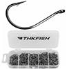 THKFISH 250Pezzi Ami da Pesca Acciaio al Carbonio Ganci Gancio Drop Shot Piccolo Ami da Pesca Mare #6#4#2#1#1/0