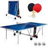 YM Tavolo Ping Pong Interno Pieghevole Indoor Drago - Dimensioni Ufficiali da Torneo 274 x 152,5 x 76 cm - Route per Il Trasporto - Racchette e Palline Omaggio Incluse - Sistema Twin Multi Security