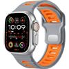 CeMiKa Compatibile con Cinturino Apple Watch Ultra 3/Ultra 2/Ultra 49mm 44mm 46mm 45mm 42mm Uomo, 26mm Cinturini Silicone Sport Loop Regolabile di Ricambio per iWatch Serie 11 10 9 8 7 SE 6 5 4 3 2 1