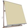 VERDELOOK Tenda da Sole Milos a Caduta avvolgibile con Braccetti 80 cm per ancoraggio, larghezza 3 m e altezza 2,45 m, beige