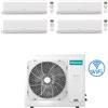 Hisense Climatizzatore Condizionatore Inverter Hisense Energy Ultra Ecosense Wifi R32 Quadri Split 7000 + 7000 + 7000 + 7000 BTU con U.E. 4AMW81U4RJC Classe A++/A+