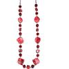 BULINLIN Collana lunga da donna con perle in stile boho, in argento, per anniversario di matrimonio, gioiello alla moda, Resina Vetro Perla