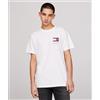 Tommy Jeans T-Shirt Essential con Logo Slim Fit Bianca Uomo