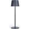 Wilmà Classic Lampada da Tavolo Led Ricaricabile Impermeabile Autonomia 23h | Lampada da Scrivania in Alluminio IP54, Lampada Dimmerabile Led Ricaricabile Senza Fili con Touch Control e Antiribaltamento