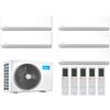 Midea CLIMATIZZATORE PENTA SPLIT MIDEA BREEZELESS E 9+12+12+12+12 BTU CLASSE A++/A+ R32 WI-FI M5OE-42HFN8-Q