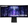 Samsung Monitor Gaming Odyssey OLED G8 (S34BG850), Curvo (1800R), 34'', 3440x1440 (WQHD), 21:9, HDR10+, OLED, 175 Hz, 0,1 ms, Freesync Premium, Micro HDMI, USB-C, Mini-DP, WiFi, Bluetooth, Casse, HAS