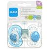MAM Baby Mam Night Astro Succhietto in silicone mesi 6+ 2 pezzi