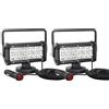 PICAA 2x Faro da Ricerca Led 12V, 7 Pollici 36W Faretti con Calamitato | Fari Led Fuoristrada 4x4, Con Accendisigari, Cavo Retrattile da 5 m, per Auto Camion SUV Trattore Barca Campeggio