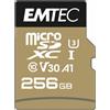 Emtec SpeedIN Pro 256 GB MicroSDXC UHS-I Classe 10