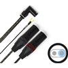 VAN DEN HUL D-502 Hybrid Cavo per Giradischi terminato Custom DIN angolare-2XLR