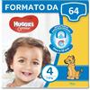 Huggies Unistar Pannolini Taglia 4 (7-18 kg) Pacco Scorta 64 pannolini (4X16)