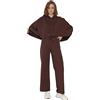 Trendyol Loungewear Regular Sweatpants Pantaloni della Tuta, Brown, S Donna