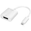 LogiLink 0.14m, USB-C 3.1/DisplayPort Bianco - Adattatore per cavo USB-C 3.1/DisplayPort, USB-C 3.1, DisplayPort, Male connector/Female connector, 0,14 m, Bianco
