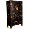 Credenza Orientale Antica in Legno Laccato Cina XX Secolo