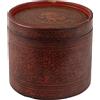 Scatola Porta Betel Cilindrica Legno Laccato Birmania Fine XIX Secolo