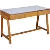 Scrittoio Vintage in Rovere Massello e Formica Piano Apribile Anni 50