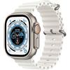 Apple Watch Ultra (GPS + Cellular) Cassa 49 mm in titanio con Cinturino Ocean bianco