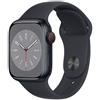 Apple Watch Series 8 (GPS + Cellular) Cassa 41 mm in alluminio color mezzanotte con Cinturino Sport mezzanotte - Regular