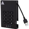 Apricorn Aegis Padlock 500 GB | Unità disco esterna portatile USB 3.0, 256-bit AES XTS Hardware Encrypted