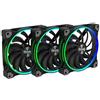 EKL Alpenföhn Wing Boost 3 - KIT 3 VENTOLE NERE DA 140x140x25 RGB
