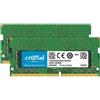 Crucial 16GB DDR4 2666 MTs Kit 8GBx2 SODIMM 260pin voor Mac CT2K8G4S266M